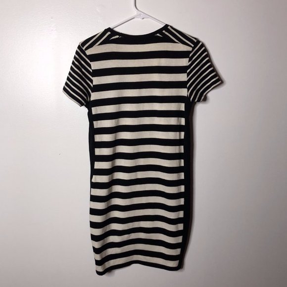 Zara Womens Striped Short Sleeve knit Dress Size M - Picture 2 of 3
